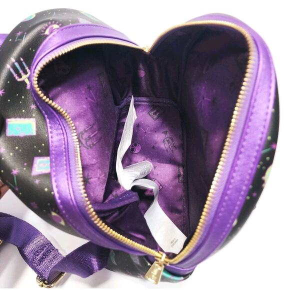 Disney Parks Hocus Pocus Spellbinding Loungefly Allover Print Mini Backpack - Picture 8 of 8